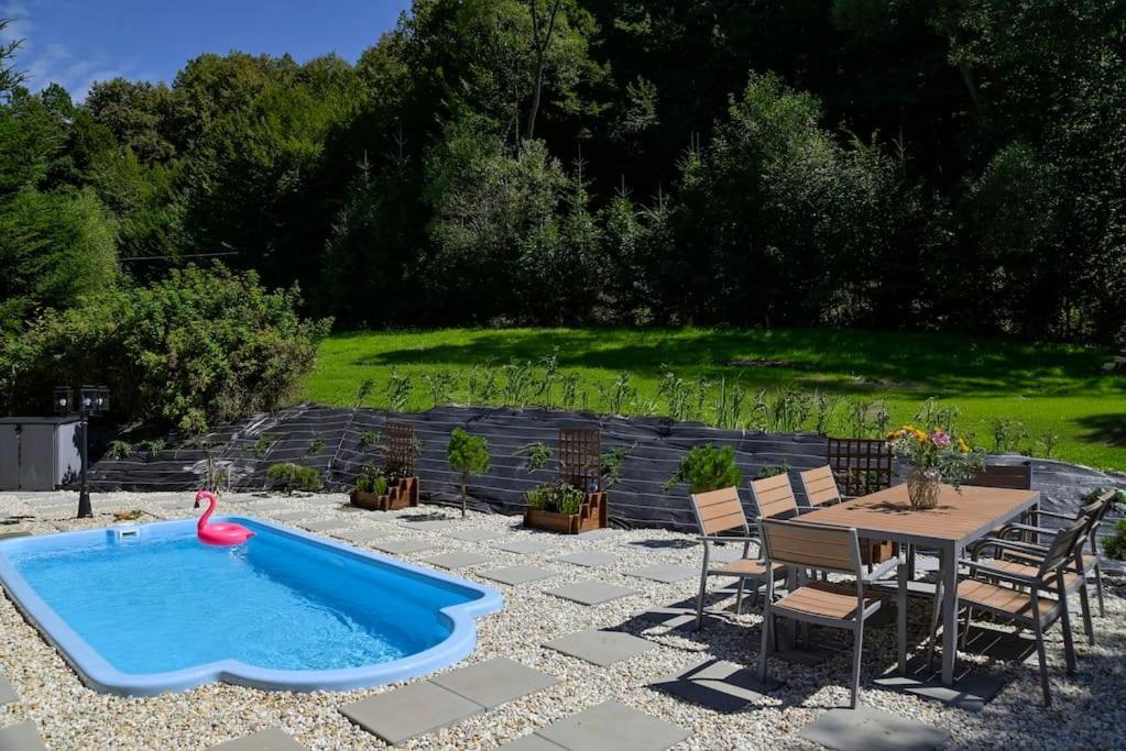 Polana Slowikowa 5 Star- Domek W Gorach Z Jacuzzi, Sauna,Basen,Ogrod Z Lasem, Kominek I Narty Stroza  Bagian luar foto